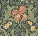 William Morris Iris Wild Gardens Floral Wallpaper - Navy - Brewster - 4171-82051 - Image 3