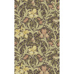 William Morris Iris Wild Gardens Floral Wallpaper - Plum - Brewster - 4171-82052