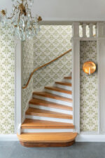 William Morris Blackberry Floral Vine Trellis Wallpaper - Chartreuse  - Brewster - 4171-82053 - Image 4