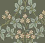 William Morris Blackberry Floral Vine Trellis Wallpaper - Grey - Brewster - 4171-82055 - Image 3
