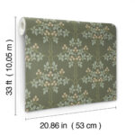 William Morris Blackberry Floral Vine Trellis Wallpaper - Grey - Brewster - 4171-82055 - Image 4