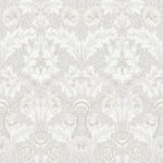 William Morris Myrtle Floral Ogee Wallpaper - Dove - Brewster - 4171-82056