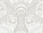 William Morris Myrtle Floral Ogee Wallpaper - Dove - Brewster - 4171-82056 - Image 3