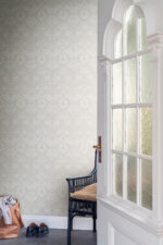 William Morris Myrtle Floral Ogee Wallpaper - Dove - Brewster - 4171-82056 - Image 4