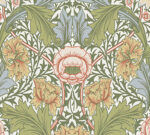 William Morris Myrtle Floral Ogee Wallpaper - Green - Brewster - 4171-82058 - Image 5