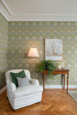 William Morris Myrtle Floral Ogee Wallpaper - Green - Brewster - 4171-82058 - Image 4