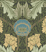William Morris Myrtle Floral Ogee Wallpaper - Dark Green - Brewster - 4171-82060 - Image 3