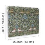 William Morris Bird Floral Thicket Wallpaper - Multicolor - Brewster - 4171-82062 - Image 5