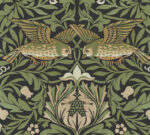 William Morris Bird Floral Thicket Wallpaper - Green - Brewster - 4171-82063 - Image 3