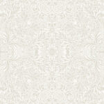 William Morris Intricate Ceiling Floral Wallpaper - Dove - Brewster - 4171-82069