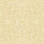William Morris Intricate Ceiling Floral Wallpaper - Yellows - Brewster - 4171-82070