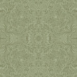 William Morris Intricate Ceiling Floral Wallpaper - Greens - Brewster - 4171-82071