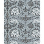 William Morris African Marigold Floral Wallpaper - Dark Blue - Brewster - 4171-82074
