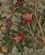 William Morris Vine Embroidery Wallpaper Mural - Dark Green - Brewster - 4171-HT84003 - Image 3