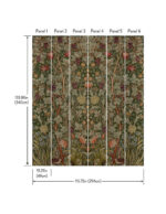 William Morris Vine Embroidery Wallpaper Mural - Dark Green - Brewster - 4171-HT84003 - Image 5