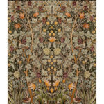 William Morris Vine Embroidery Wallpaper Mural - Green - Brewster - 4171-HT84004