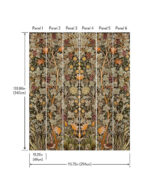 William Morris Vine Embroidery Wallpaper Mural - Green - Brewster - 4171-HT84004 - Image 2