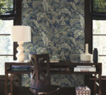 Antonina Vella - Heronwood Floral Heron Wallpaper - Navy - York - AB3103 - Image 5