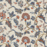 Ronald Redding Monroe Jacobean Floral Wallpaper - 54" Wide - Navy - York - MX9621W