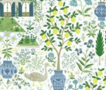 Camont Houses and Trees Wallpaper - Linen, Gold - York - RI5107 - Image 3