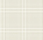 Ronald Redding Country Club Plaid Faux Linen Wallpaper - Dove - York - 4211-83568
