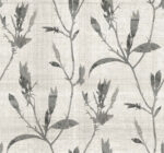 Banyu Monochromatic Plant Stems and Flowers  Wallpaper - Type II 20 Oz. Vinyl - Powdered Sugar - Wallquest - AG60600