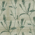 Banyu Monochromatic Plant Stems and Flowers  Wallpaper - Type II 20 Oz. Vinyl - Pale Grass - Wallquest - AG60604