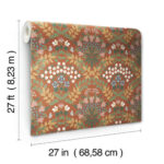 Rifle Paper Bramble Floral Wallpaper - Rust, Green - York - RP7320 - Image 6