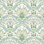 Rifle Paper Bramble Floral Wallpaper - White, Blue - York - RP7323