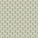 Rifle Paper Eden Small Floral Sprig Stripe Wallpaper - Linen, Green - York - RP7339