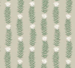 Rifle Paper Eden Small Floral Sprig Stripe Wallpaper - Linen, Green - York - RP7339 - Image 3