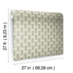 Rifle Paper Eden Small Floral Sprig Stripe Wallpaper - Linen, Green - York - RP7339 - Image 6