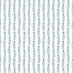 Rifle Paper Eden Small Floral Sprig Stripe Wallpaper - Indigos - York - RP7341