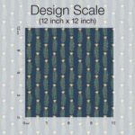 Rifle Paper Eden Small Floral Sprig Stripe Wallpaper - Navy, Green - York - RP7342 - Image 5