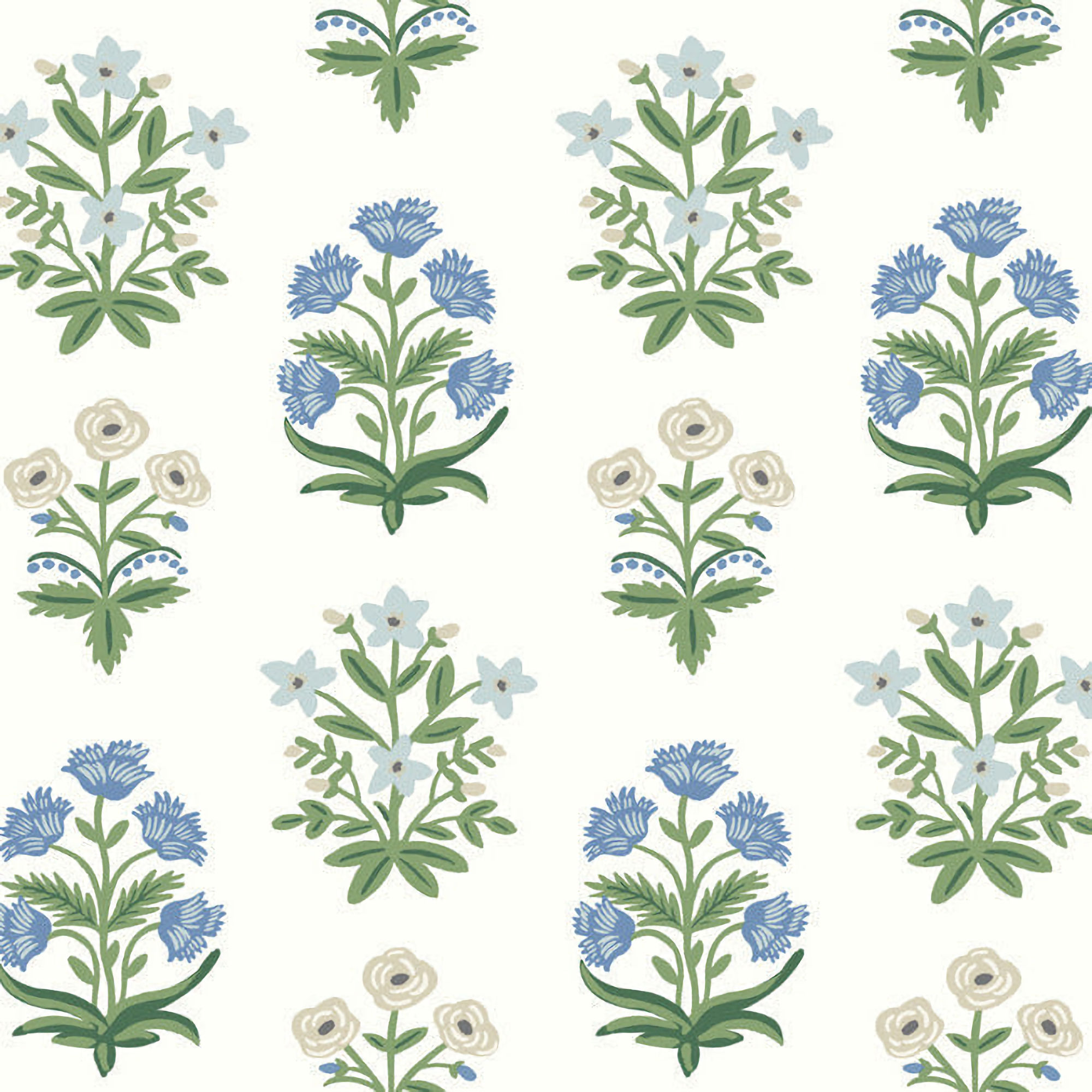 RP7347 Rifle Paper Mughal Rose Wallpaper - White, Purple - York - RP7347 - Image 1