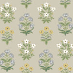 Rifle Paper Mughal Rose Wallpaper - Beige, Purple - York - RP7350