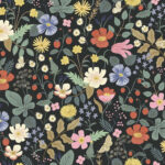 Rifle Paper Strawberry Fields Wallpaper - Black, Green - York - RP7355