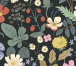Rifle Paper Strawberry Fields Wallpaper - Black, Green - York - RP7355 - Image 3