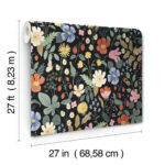 Rifle Paper Strawberry Fields Wallpaper - Black, Green - York - RP7355 - Image 6