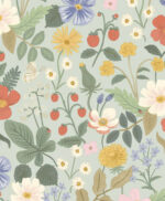 Rifle Paper Strawberry Fields Wallpaper - Mint, Pink - York - RP7356 - Image 3
