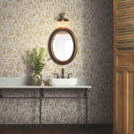 Rifle Paper Menagerie Peacock Toile Wallpaper - White, Metallic Gold - York - RP7371 - Image 4