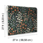 Rifle Paper Wildwood Garden Floral Wallpaper - Black, Red - York - RP7378 - Image 6