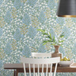 Rifle Paper Wildwood Garden Floral Wallpaper - Blue, White - York - RP7379 - Image 4