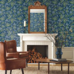 Rifle Paper Cornflower Wallpaper - Navy, Green - York - RP7385 - Image 4