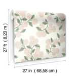 Rifle Paper Hydrangea Wallpaper - White, Blush - York - RP7393 - Image 6