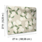 Rifle Paper Hydrangea Wallpaper - White, Linen - York - RP7394 - Image 6