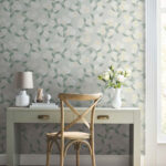 Rifle Paper Hydrangea Wallpaper - White, Linen - York - RP7394 - Image 4