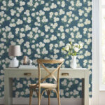 Rifle Paper Hydrangea Wallpaper - Off-White, Blue - York - RP7395 - Image 4