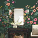 Rifle Paper Peacock Floral Wallpaper Mural - Emerald, Multi - York - RP7398M - Image 4