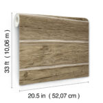 Yellowstone Lodgepole Logs with Chinking Wallpaper - Chestnut - York - 4142-72615 - Image 6